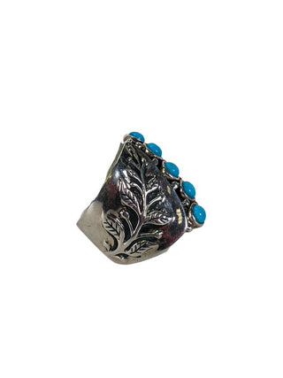 R sterling turquoise ring