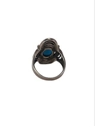 R sterling turquoise ring