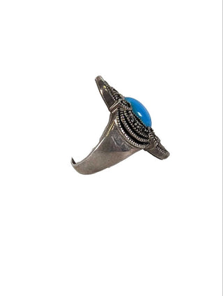R sterling turquoise ring
