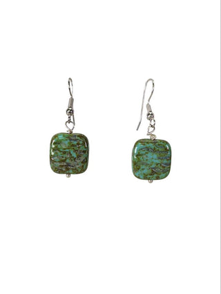 R sterling turquoise earrings
