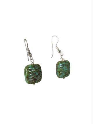 R sterling turquoise earrings
