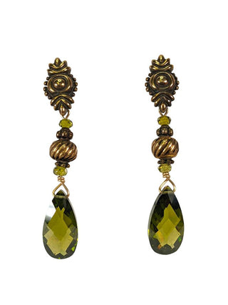 R brass stone earrings retail $215