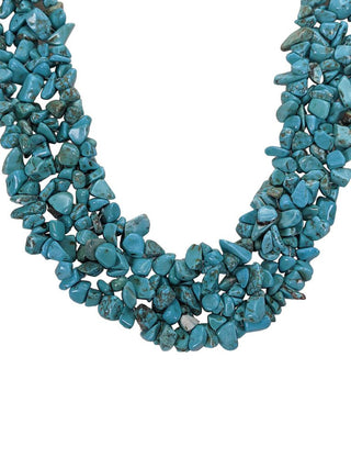 R turquoise chip necklace