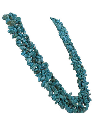 R turquoise chip necklace