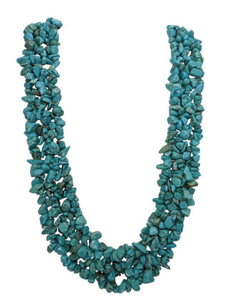 R turquoise chip necklace