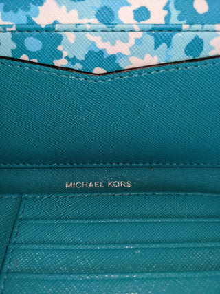 R Floral Saffiano Leather Bi-Fold