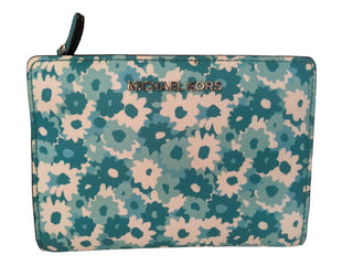R Floral Saffiano Leather Bi-Fold