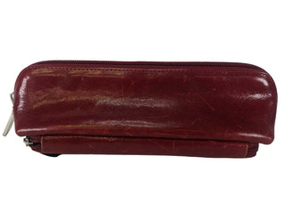 R leather zip case