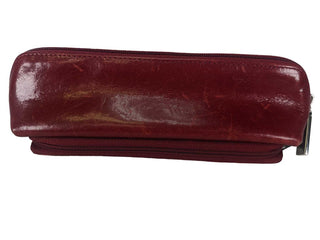 R leather zip case