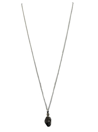 R Stone Pendant on Chain