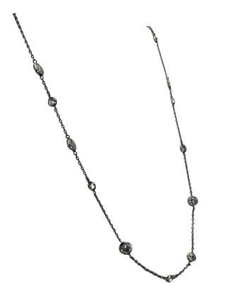 R sterling crystal necklace