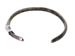 R sterling etched cuff