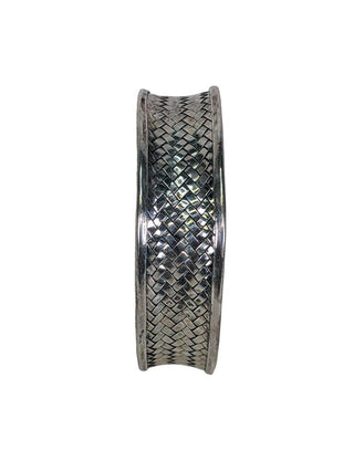 R sterling woven cuff