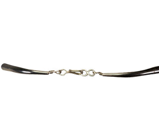 R liquid silver necklace with stone pendant