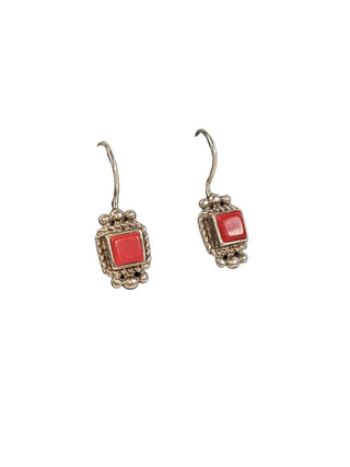 R SS Stone Earrings