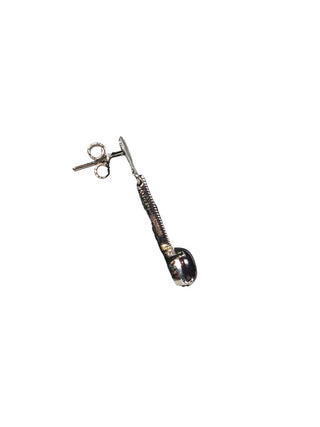 R Stone Drop Earrings