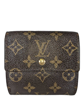 R Monogram Elise Tri-Fold