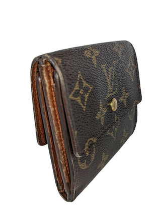 R Monogram Elise Tri-Fold