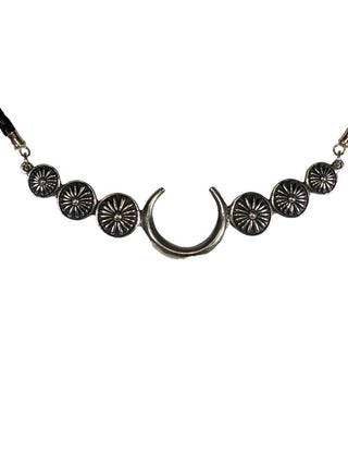 R Leather w/Elongated Pendant Choker Retails: $120