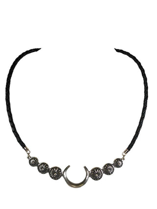 R Leather w/Elongated Pendant Choker Retails: $120