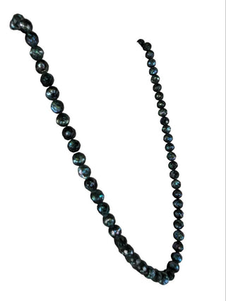 R Faceted Bead Necklace
