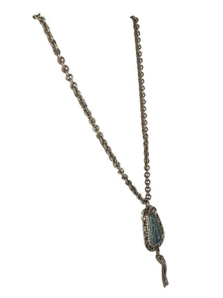 ss turq ss chain & pendant Egyptian Revival Antique ssRARE