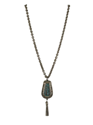 ss turq ss chain & pendant Egyptian Revival Antique ssRARE