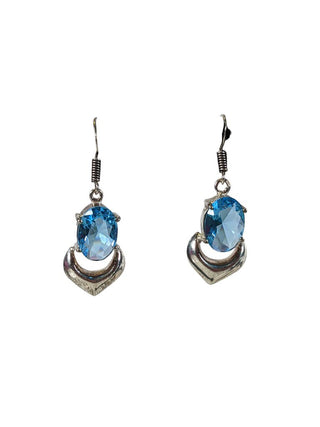 R Swiss Blue Topaz Necklace & Earring Set