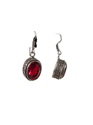 R Mozambique Garnet Necklace & Earring Set