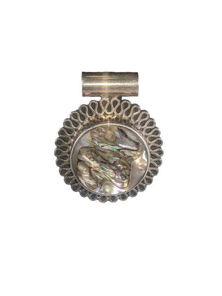 R SS Abalone Pendant