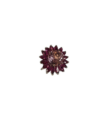 R SS Stone Flower Ring