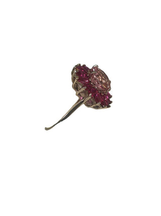 R SS Stone Flower Ring
