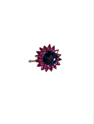 R SS Stone Flower Ring