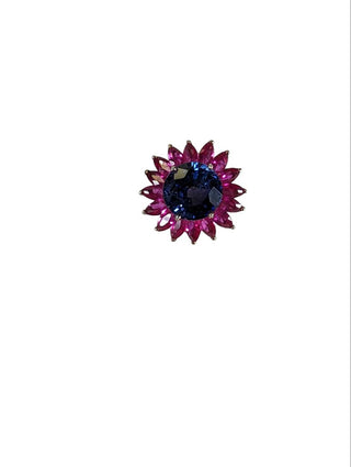 R SS Stone Flower Ring