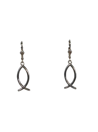 R SS Ichtus Dangle Earrings