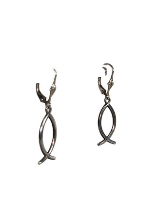 R SS Ichtus Dangle Earrings