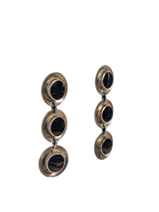 R SS 3 Stone Earrings