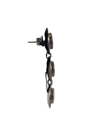 R SS 3 Stone Earrings