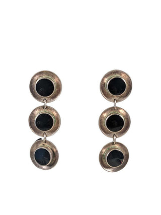 R SS 3 Stone Earrings
