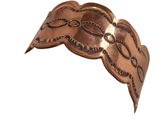 R Stamped Copper Cuff