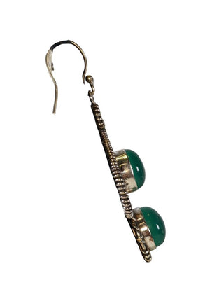 R Green Jade Earrings