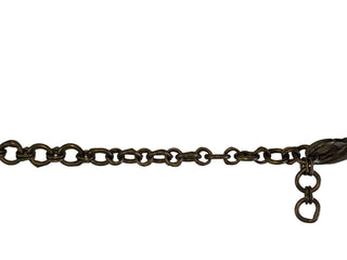 R Stone and Crystal Necklace