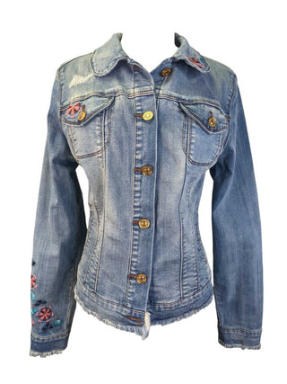 R Denim Jacket w/Embroidery