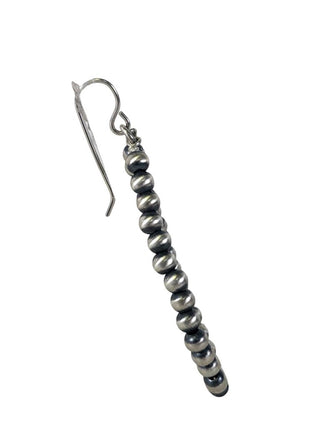 R SS Navajo Pearl Hoop Earrings