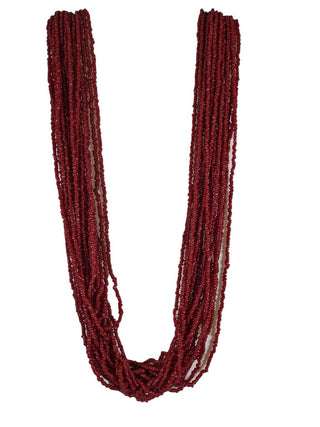 R Multi Strand Beaded Necklace