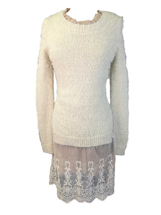 R Shag Two-Layer Sweater