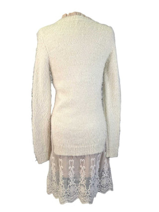 R Shag Two-Layer Sweater