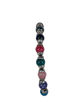 R SS Multi Stone Bead Bracelet