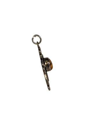 R SS Tiger's Eye Cross Pendant