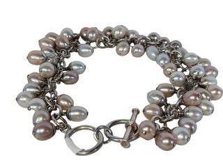 R sterling pearl bracelet